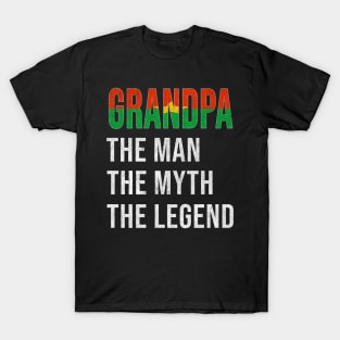 Grand Father Burkinabe Grandpa The Man The Myth The Legend - Gift for Burkinabe Dad With Roots From  Burkina Faso T-Shirt